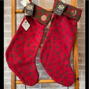 Christmas stockings United Kingdom British wool. 1 pair.